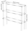 Vertical Acrylic Display Stand Ladder Storage Shelf for Bubble Mart Dolls,Labubu Collectibles,Figures,Perfume,Cosmetics,Cupcake
