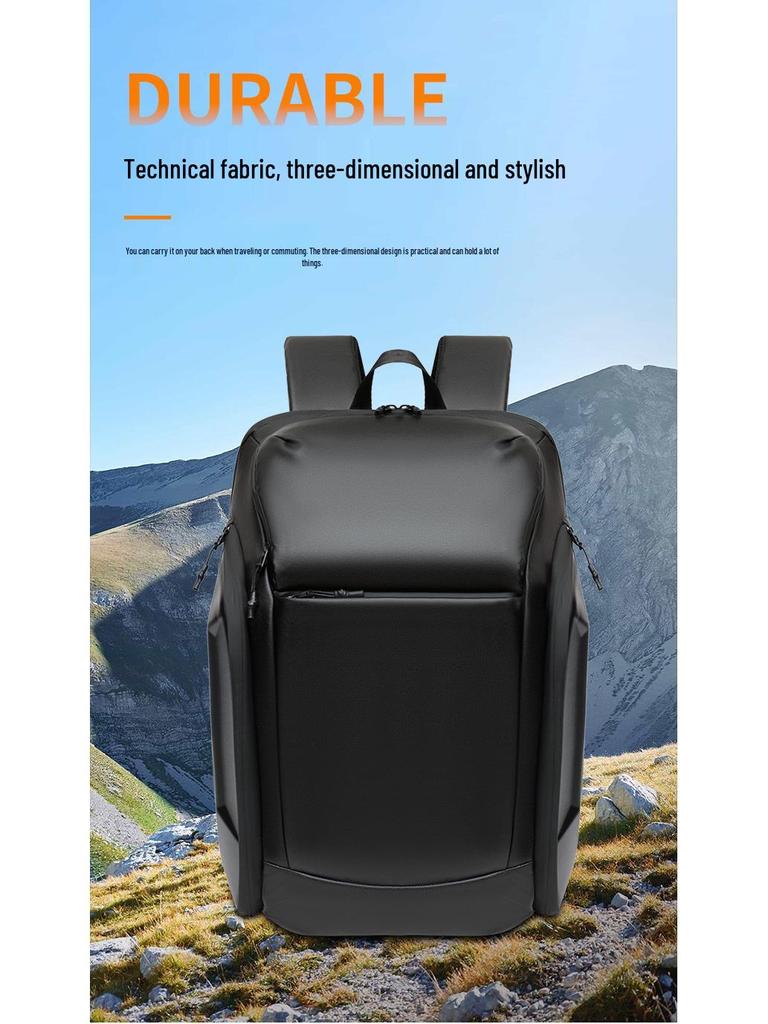 Unisex Luxus Motorrad Rucksack mit großer Kapazität und EVA Hartschale - Trendiges Design mit vollständiger Öffnung