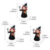 3Pcs Creative Halloween Witch Ornament Cartoon Halloween Party Decoration  Home Decor
