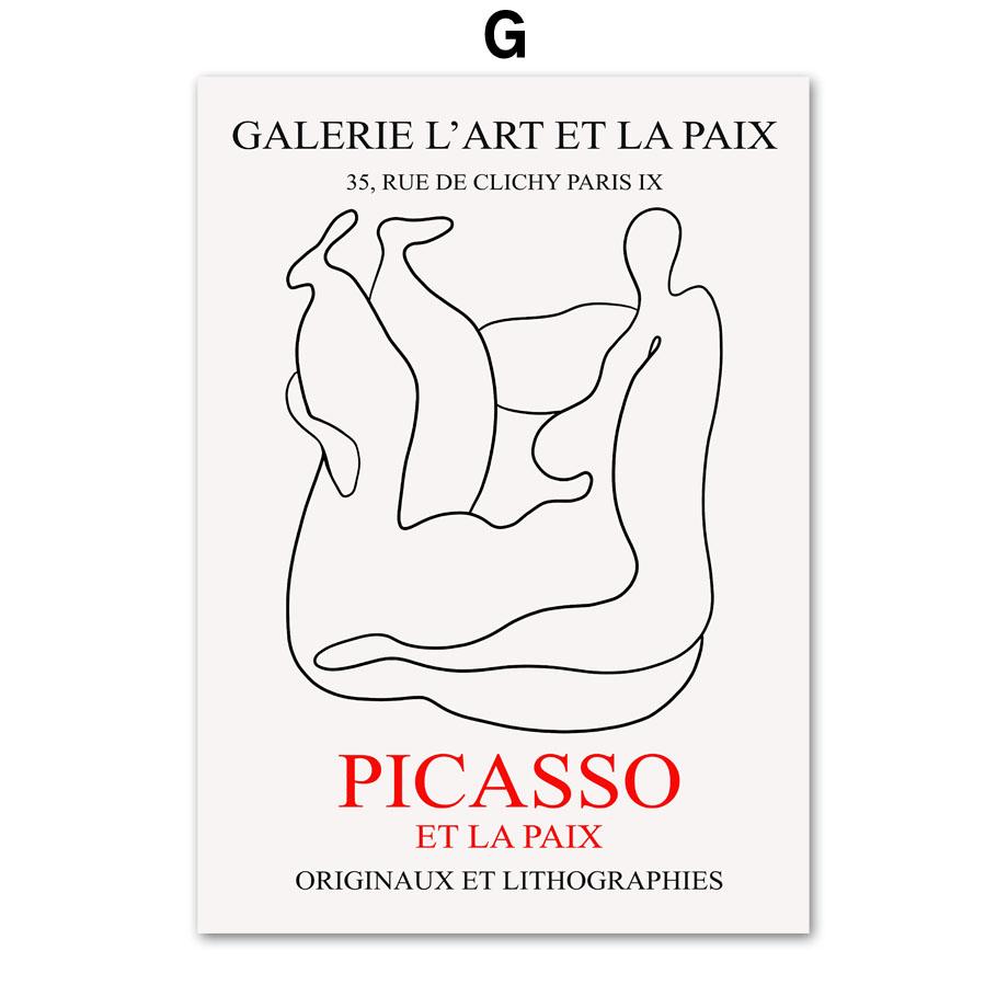 Abstrakte Linie Figur Frau Kurve Picasso Wand Kunst Leinwand Malerei Nordic Poster Und Drucke Wand Bilder Für Wohnzimmer Dekor