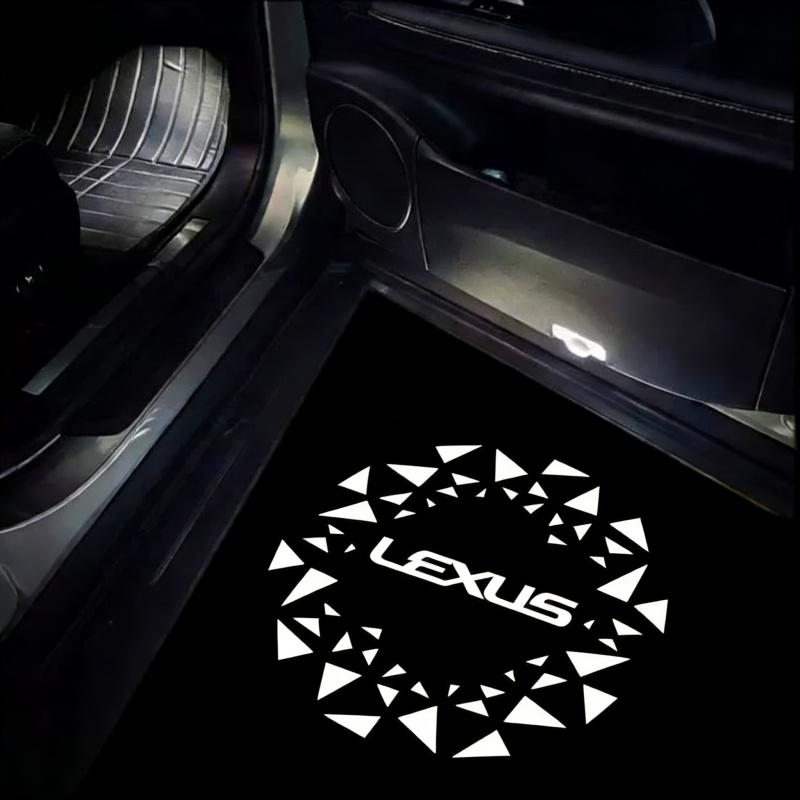 LED Car Door Ghost Shadow Welcome Light Bulbs Accessories For Lexus CT RC 350 300h 330 400 RX270 350 450h ES GS GX IS LS LX 460 QQ6