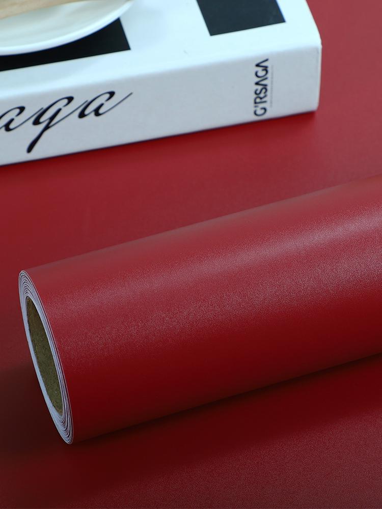 New Year Wine Red Self-Adhesive Wall Stickers - Instant Wallpaper & Decoration