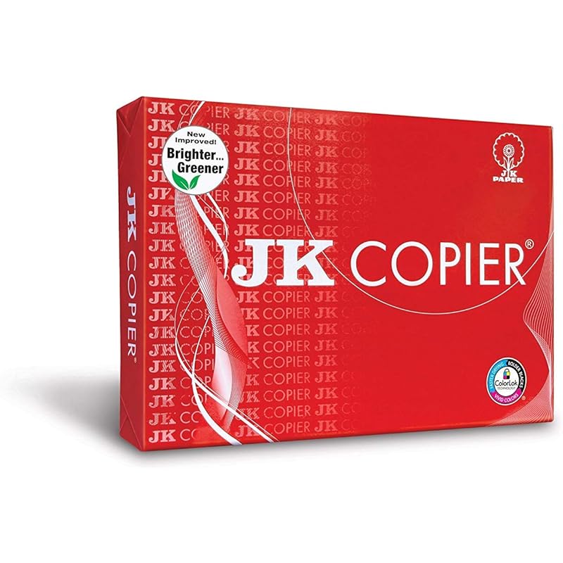 

JK Copier Paper - A4, 500 Sheets, 75 GSM, 1 Ream 1 Count (Pack of 1) белый