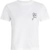 Womens/Ladies Logo Crew Neck Regular Crop T-Shirt
