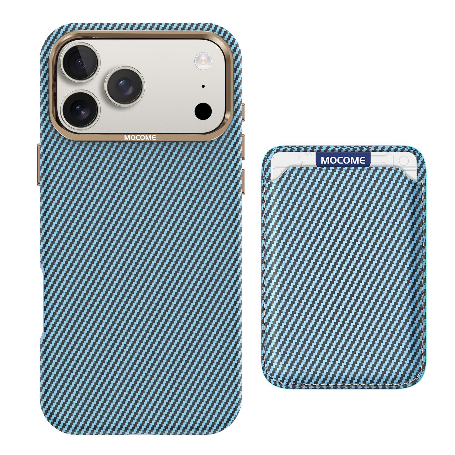 Apple iPhone 17 Pro Max Kevlar Magnetic Card Holder & Drop-Proof Case iPhone 14 Plus