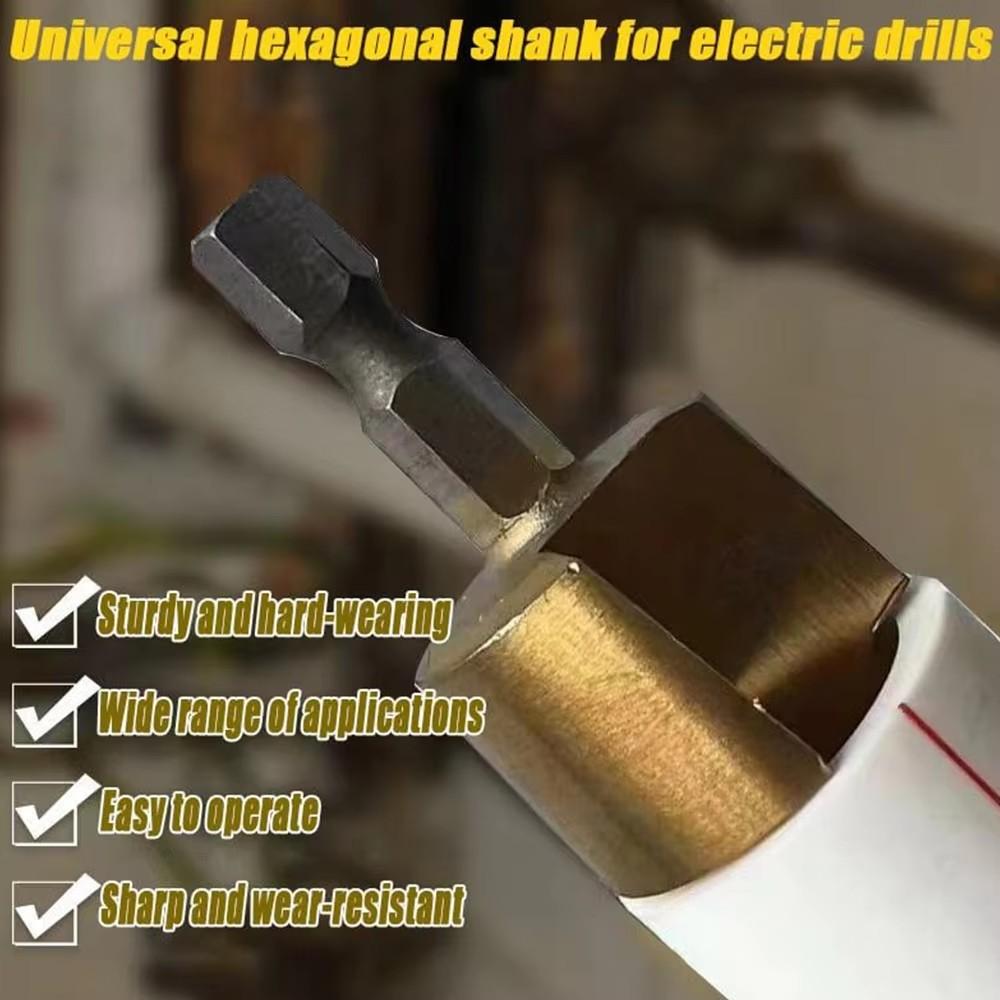 Hexagonal Handle PPR Lifting Drill Bit 24-31/18-24/15-19 Step Drill for Water/Electricity Pipe Multi-Layer Boring Hole Expansion
