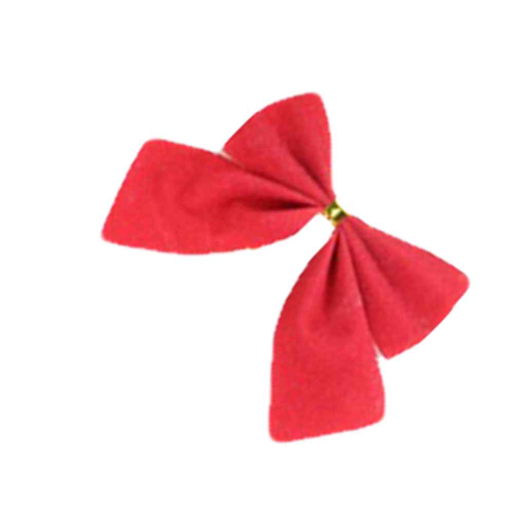 24pcs Christmas Tree Bowknot Xmas Tree Wedding Party Decoration Bows DIY Gift