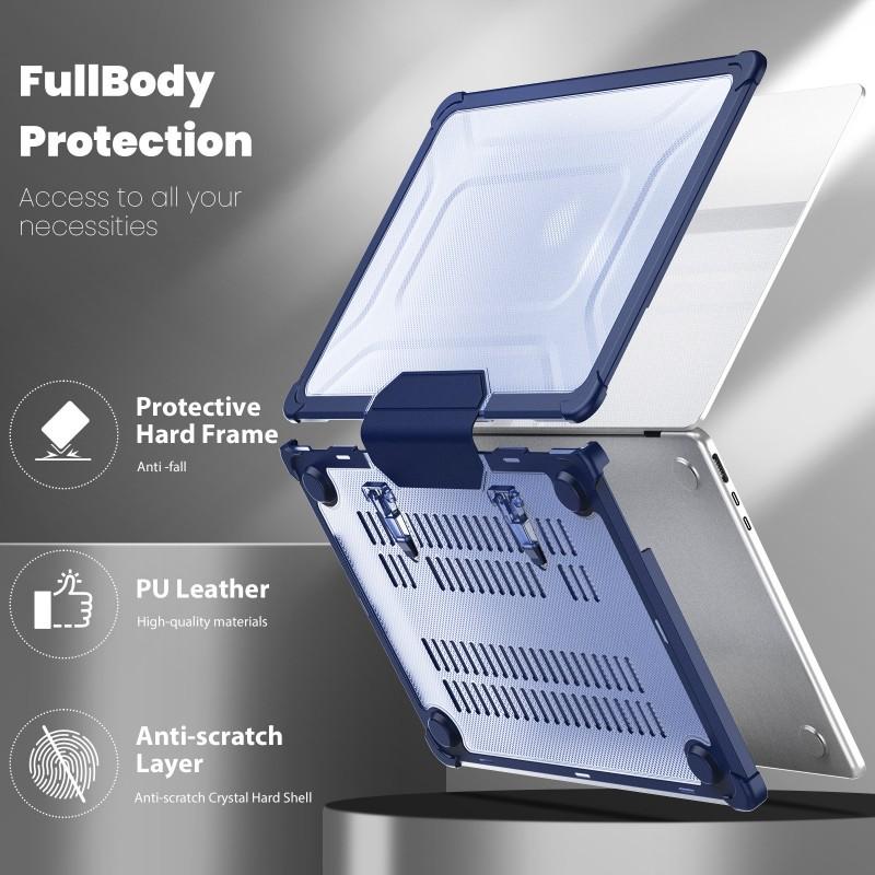 MacBook Air 13.6 Inch Protective Case With Starry Sky Design Built-in Stand Students Office Travel