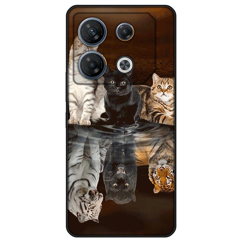 Für Infinix GT 10 Pro Gehäuse TPU lackierte Rückseite Infinix GT 10 Pro weiche Silikonhülle