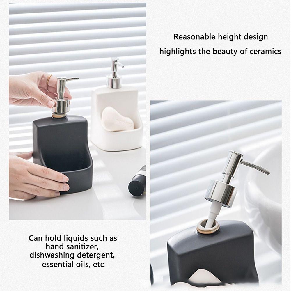 Modern Dish Liquid Dispenser 2in1 Hand Pump Bottle with Sponge Holder  for Shampoo Emulsion