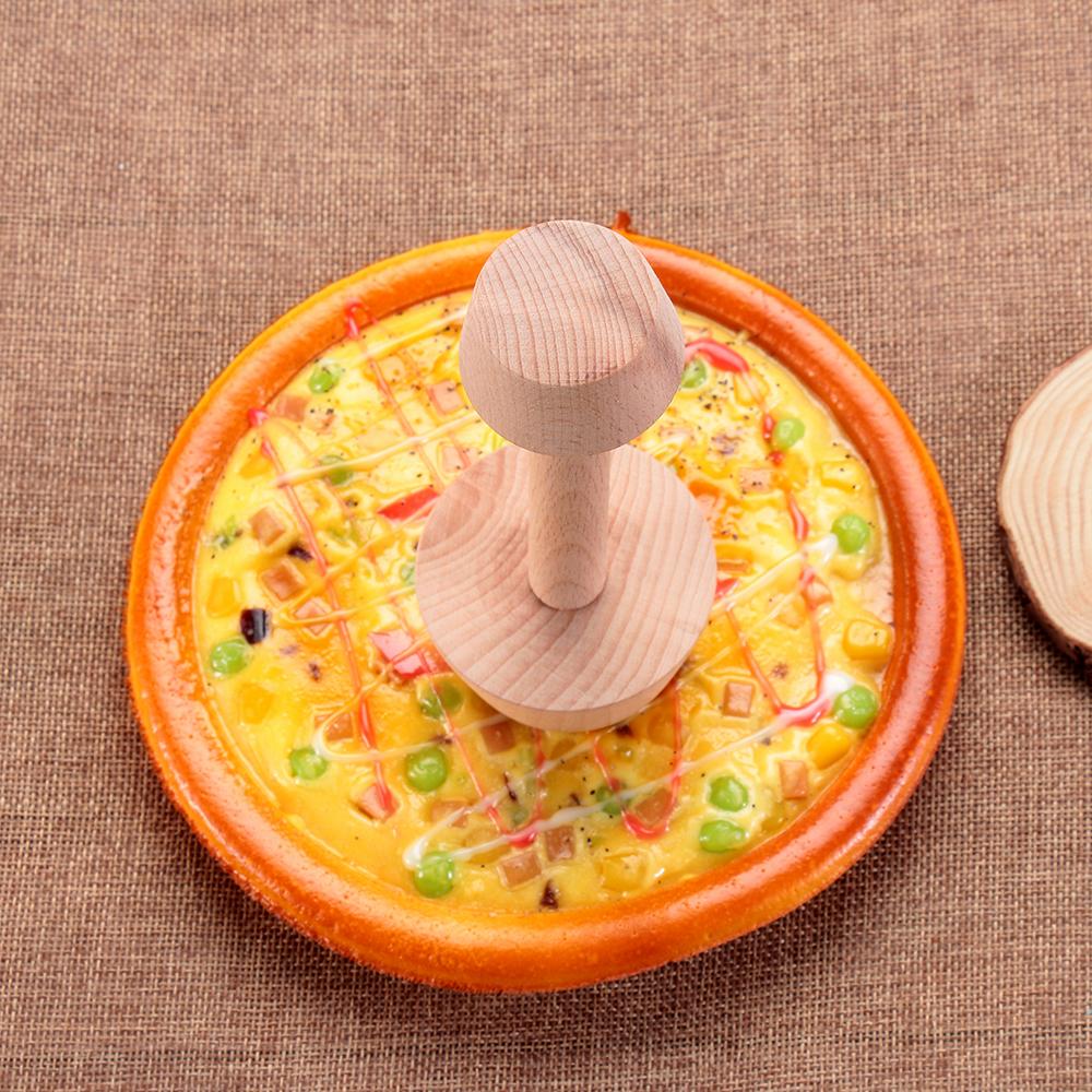Kitchen Baking Supplies Eggtart Mold Pastry Pusher Wooden Egg Tart Tamper Cake Tools