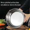 Stainless Steel Mixing Bowl Multi-Functional Dough Kneading Salad Basin Non-Slip Bottom Deep Mixing Bowl for Splash-Free Whisking Induction Cooktop