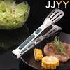 Stainless Steel Non-Slip Food Tongs Meat Salad Serving BBQ Grill Kitchen Cooking Tools Accessories