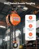 VEVOR Hand Chain Hoist, 1/2 Ton Capacity, Manual Chain Block with Upgrade G80 Galvanized Chain, 3 M Lifting Height