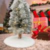 Christmas Tree Skirt Decoration Rustic Round Farmhouse Supplies Reusable Decor Xmas