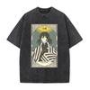 Demon Slayer Iguro Obanai Graphic Tshirt Men Women Clothing Short Sleeve Cotton T-shirts Vintage Washed Tee Harajuku T Shirt