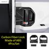 Car Inner Door Handle Bowl Panel Frame Decoration Cover Trim Carbon Fiber Style Accessories For Toyota Sienna XL40  - 2025