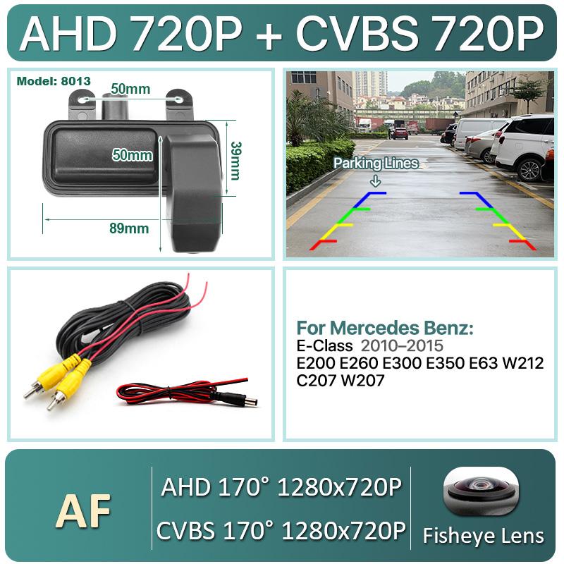 

GreenYi 170° 1080P Car Rear View Camera for Mercedes Benz E Class E200 E260 E300 E350 E63 W212 C207 W207 Night Vision Reversing CVBS-AHD720P