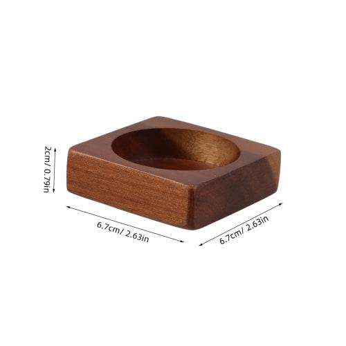 COLLBATH Wooden Grinder Bottle Base, Salt and Pepper Tray for Countertop Organization, Sturdy Wooden Stand, Storage Tray for Kitchen and Dining Table