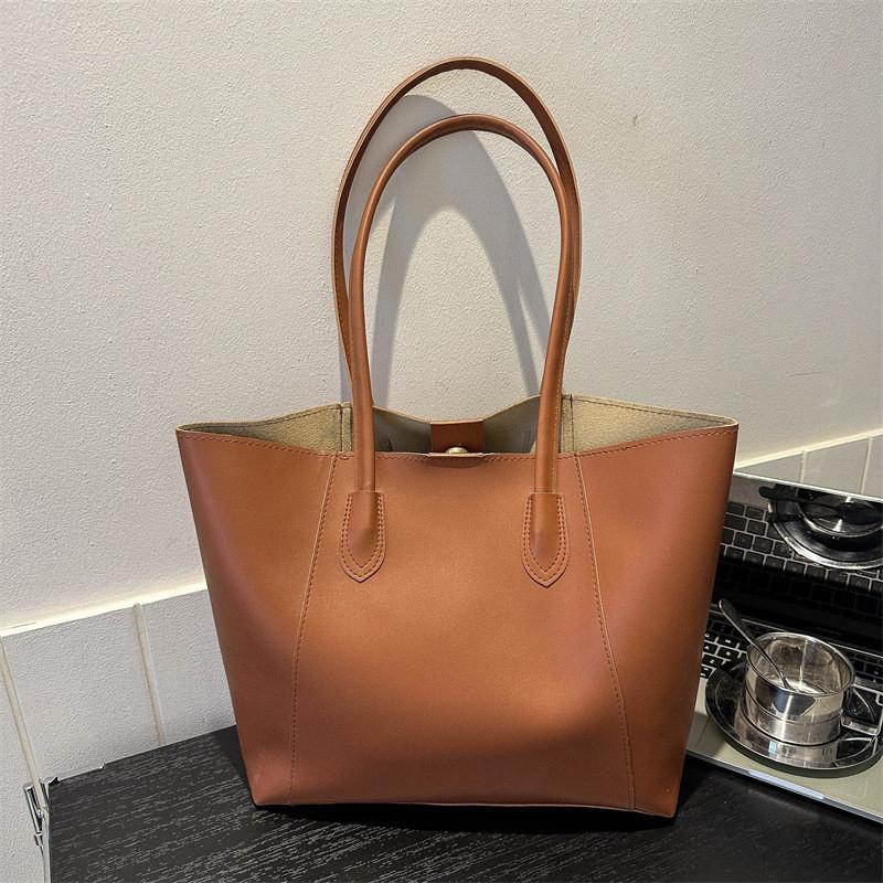 Stylish Retro Simple Tote Bag For Women With Large Capacity Perfect For Commuting