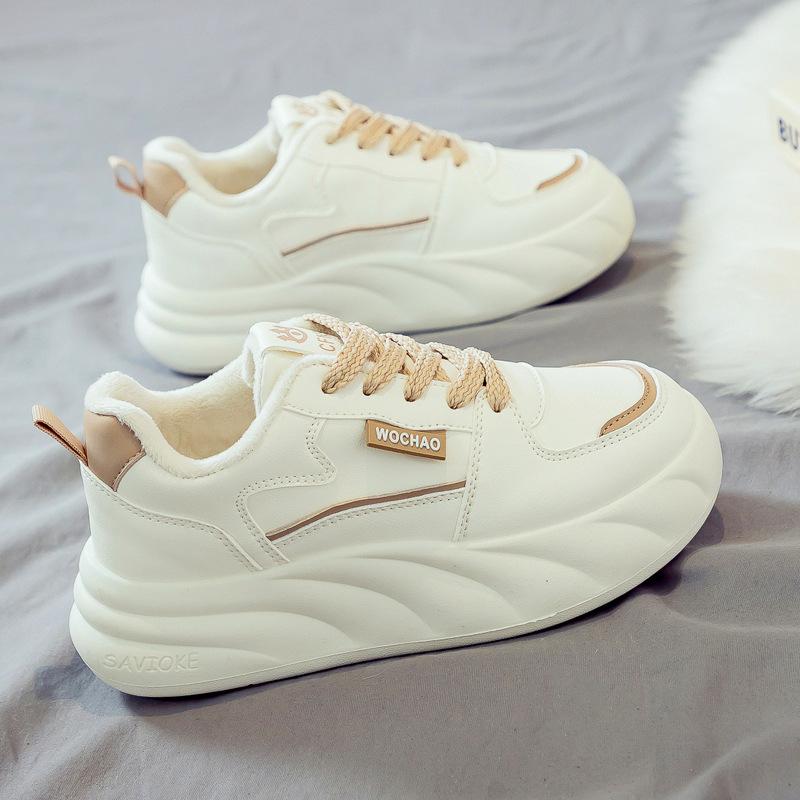 Mote Vinter Varm Bomullssko Dame Mote Sklisikker Flat Fritidssneakers Dame Ute Komfortable Treningssko Zapatos De Mujer