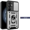 Slide Lens Armor Funda for Samsung Galaxy S24 FE Ultra S23 Plus Ultra M15 F15 M55 A15 A55 A35 5G Case Magnetic Ring Stand Cover