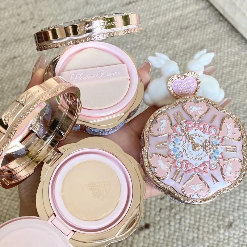 Flowerknows Bunny Garden Collection Cushion Cream Face Foundation Concealer Makeup Base Long Lasting Oil Control Whitening Cream