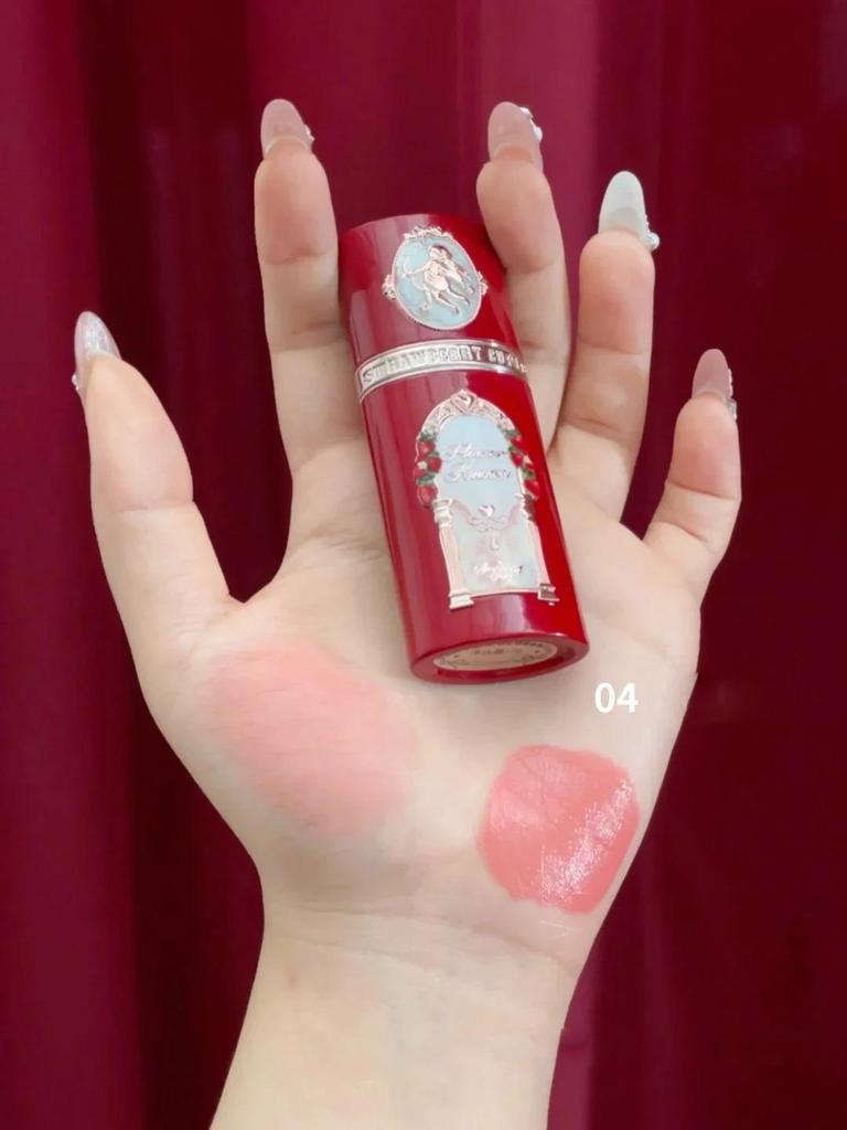 Flower Knows Strawberry Cupid Liquid Blush Long-lasting Moisturizing Easy Makeup Blush Creamy Liquid Blusher