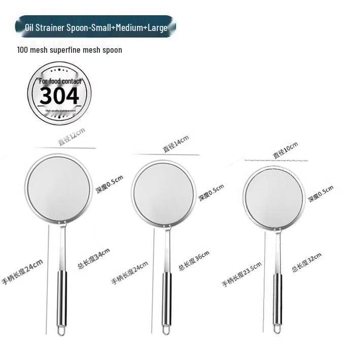 

Stainless Steel Oil & Fat Separator Skimmer Spoon for Kitchen Use