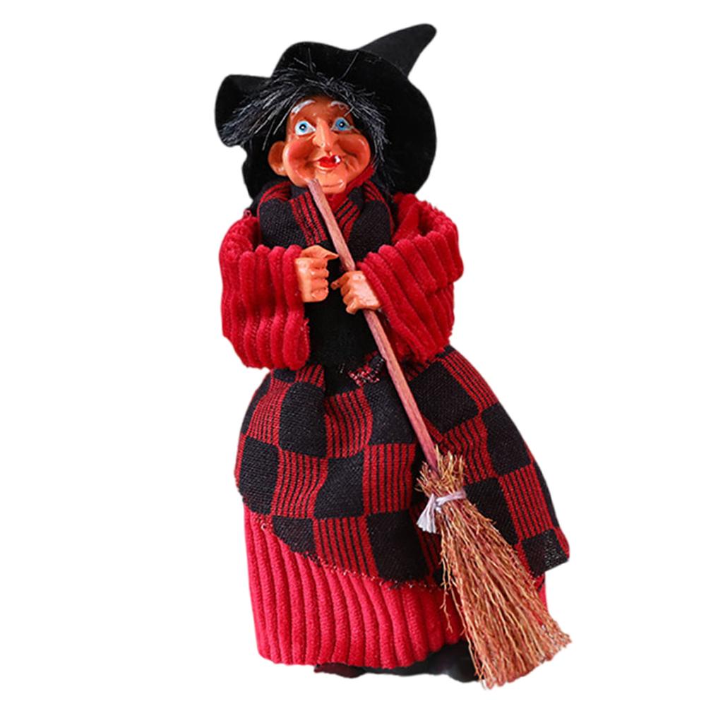 Vintage Halloween Witch Statue Plastic Durable Decor For Bar Home Party Indoor Outdoor Decoration
