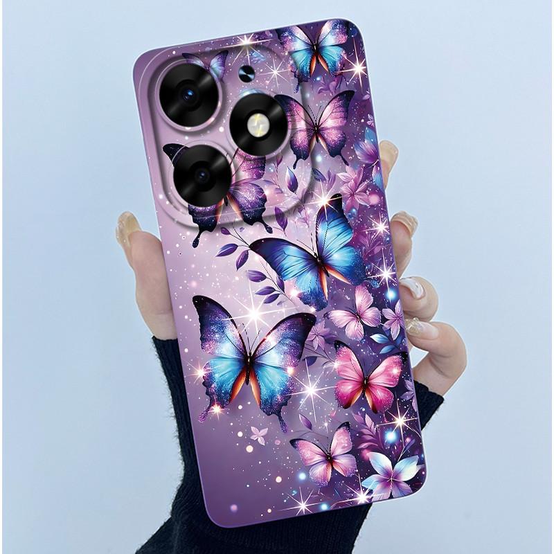 For itel S23 Plus Phone Case S681LN Cover Fashion Simplicity Oil Painting Floral Soft Liquid Silicone Shell For itel S23+ Fundas
