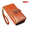 Vintage RFID Retro Genuine Leather Women's Long Clutch Wallet