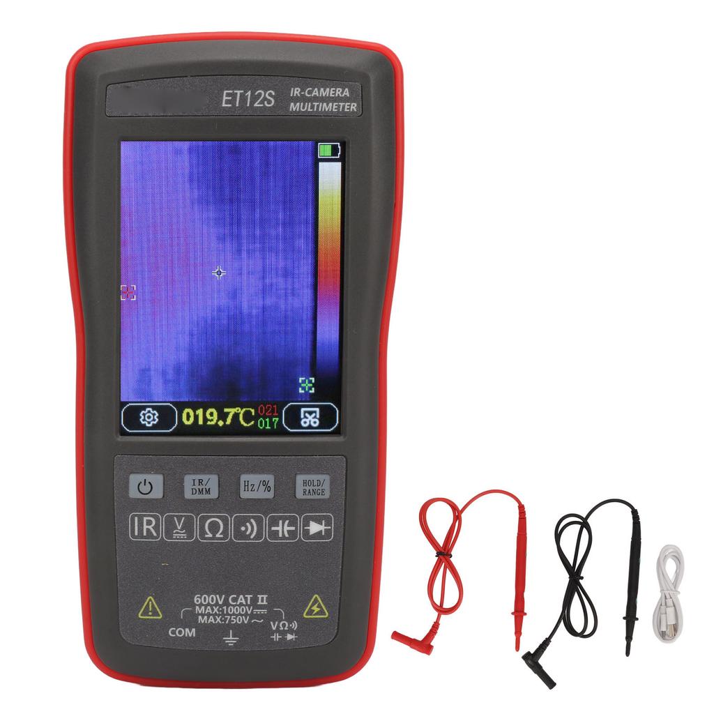 2 in 1 IR Camera Multimeter 120x90 Thermal Imager 4000 Counts Voltage Current Resistance Tester PC D