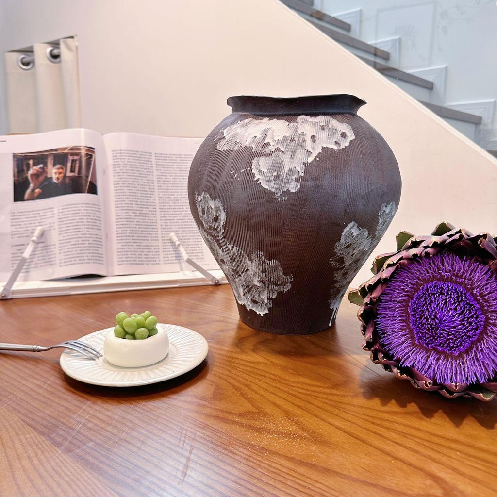 Chinesische Zen-Keramikvase - Retro Blumendekoration für Wohnzimmer