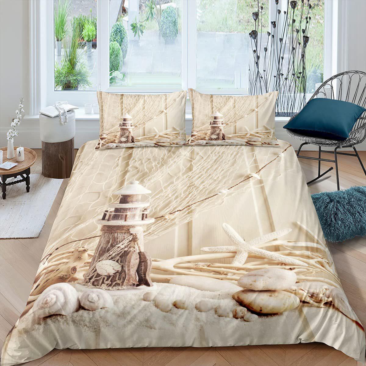 

Пододеяльник «Океанская чайка», комплект постельного белья с цифровой печатью и наволочкой, пододеяльник, комплект из трех предметов EU single 135*200