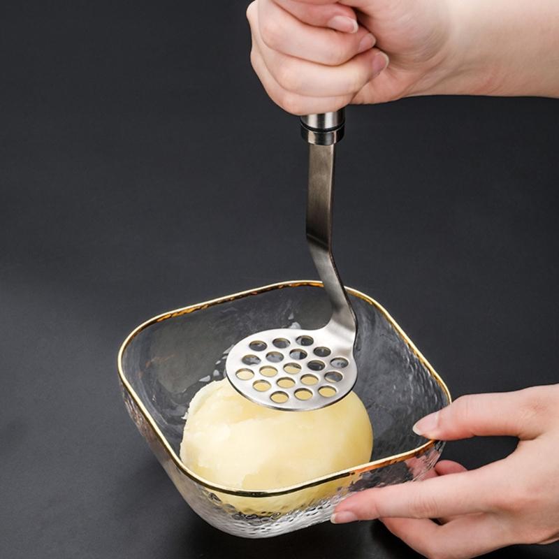 Mini-Pürierpresse aus Edelstahl Schlammwerkzeug zum einfachen Pürieren von Avocados, Kartoffeln, Karotten und mehr in der Küche