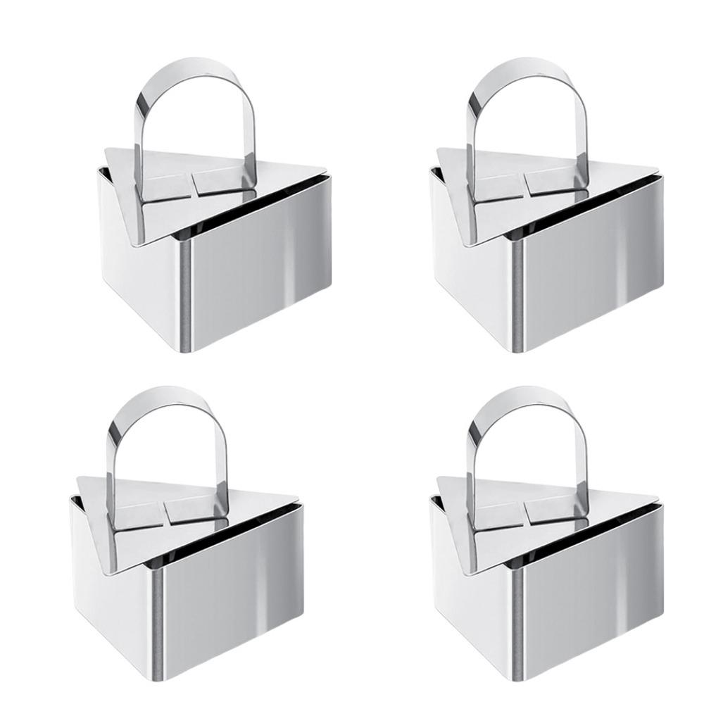 4Pcs Stainless Steel Cake Ring Mold Reusable Cooking Ring Mousse Mold  Baking Mousse Desserts