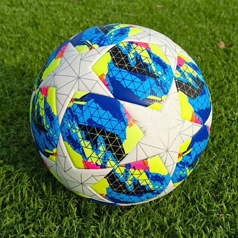Thickened Pu Champions League Football Adult Student Training Match Ball No. 5 Machine Sticker Ball