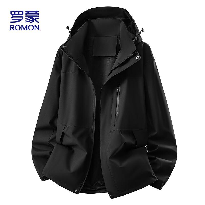 ROMON Men's Hooded Windproof Workwear Jacket