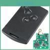 4 Car Buttons Remote 433mhz Key Fob Pcf7952 Chip Fit For Koleos Renault Megane Scenic Laguna Clio