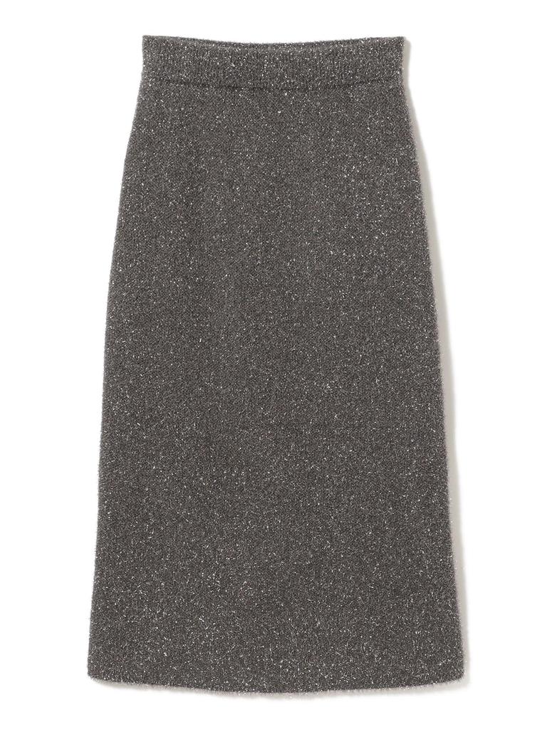 LIFE STORE by BEAMS Knit Gray Free BMING Women's Lamé Skirt,
