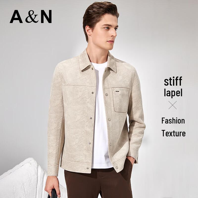 Antonio Men's Faux Suede Lapel Jacket