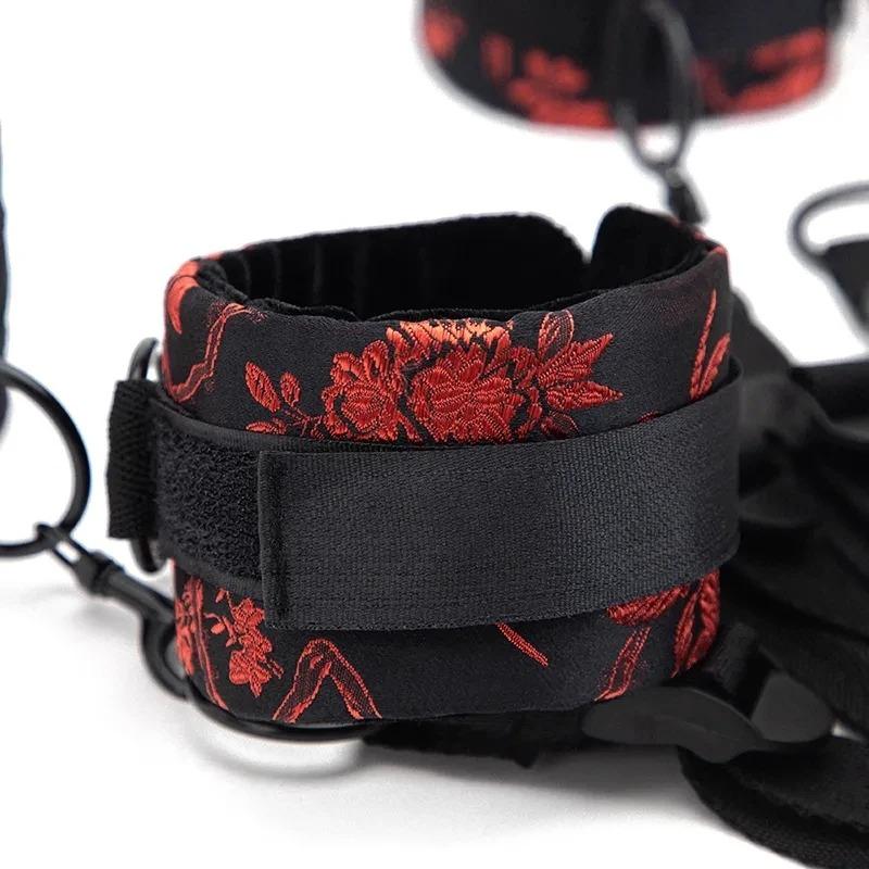 Sex Toy Under Bed Bondage Gear Restraint Set Handcuffs Ankle Cuffs Straps Adult Games Sex Products Erotic Toys For Couples
