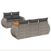 VidaXL Garden Lounge Set with Cushions 6 Pcs, Patio Sofas, Patio Furniture Set, Outdoor Furniture, Grey 3224891
