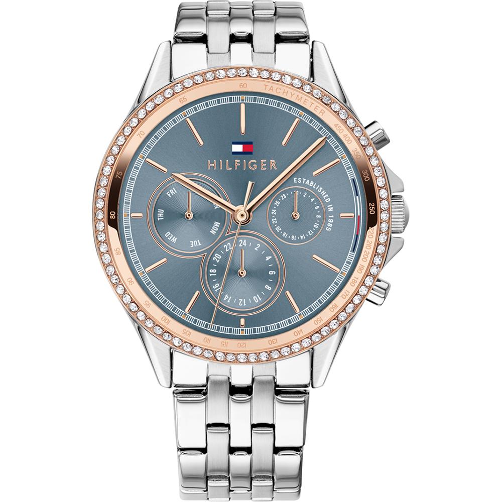Tommy Hilfiger Ari Blue Dial Silver Stainless Steel Bracelet Ladies Quartz Watch 1781976 синий