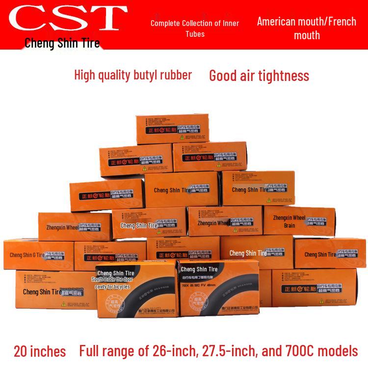 Zhengxin Bicycle Inner Tube for 12-27.5" and 700C-29" Mountain and Road Bikes