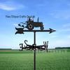 Weather Vane Ornament: Outdoor Wrought Iron Spray-Painted Roof Decoration Metal Craft