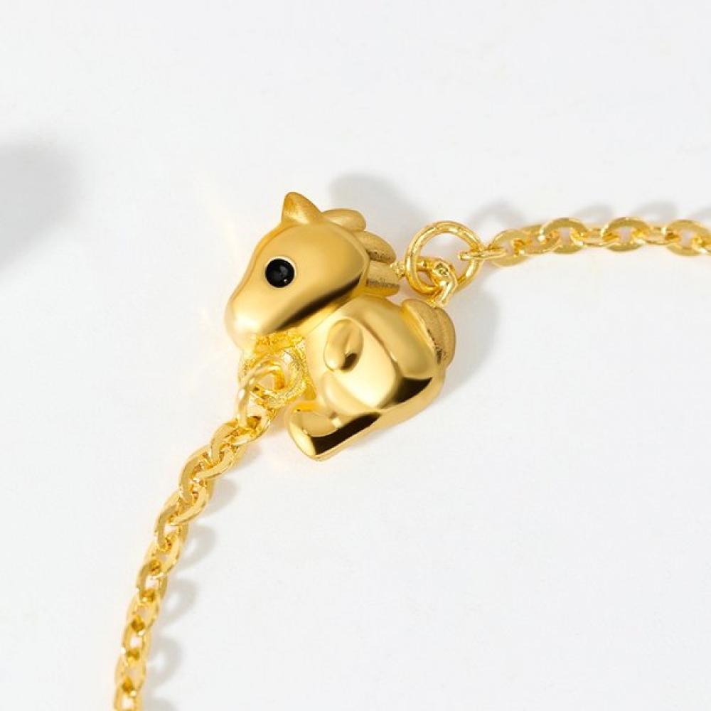 Porti 24k Gold 1.875g Horse Zodiac Bracelet