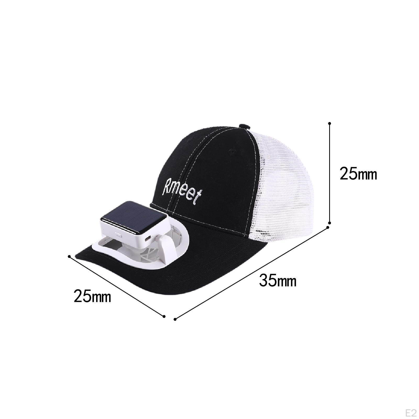 Шляпы с солнцезащитным козырьком и регулируемой шляпой с вентилятором — фото 3