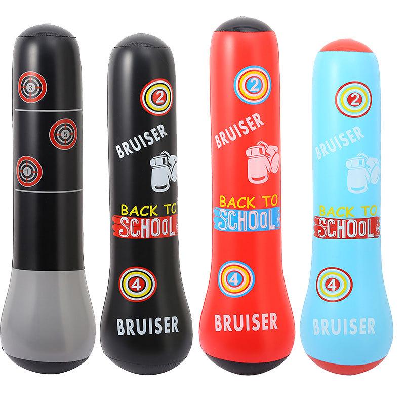 Children's Inflatable Boxing Column - Teen Fitness Standing Sanda Punching Bag